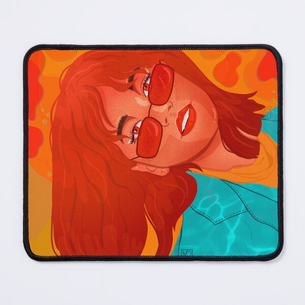 Item preview, Scarlett - The Girl with Red Hair in Sunglasses with Jelly Coral  designed and sold by Penxil.