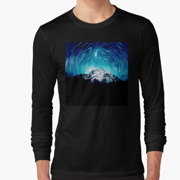 Between the galaxy and the mountain Long Sleeve T-Shirt