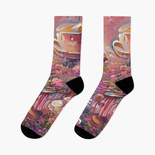 Item preview, Psychedelic pink floral coffee | psychedelic floral coffee designed and sold by PsychicLove.