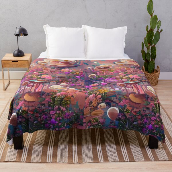 Item preview, Psychedelic pink floral coffee | psychedelic floral coffee designed and sold by PsychicLove.