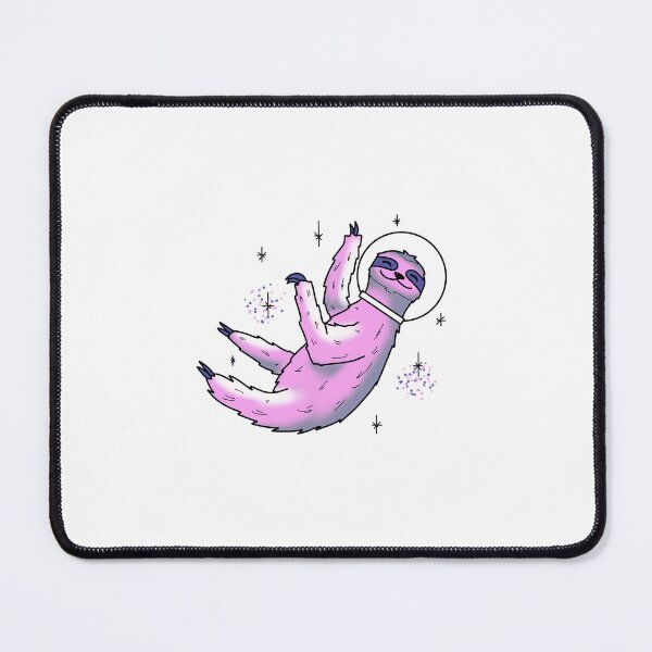 Item preview, Pink and lilac Sloth astronaut in space cute gift designed and sold by AnanasArt.