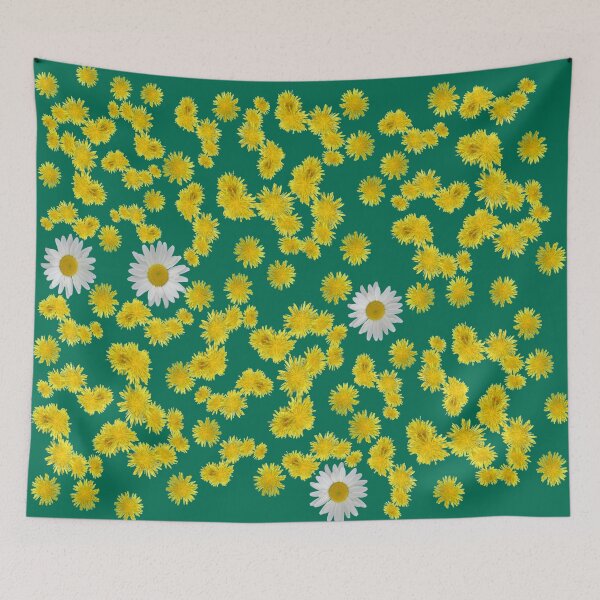 Item preview, pissenlits et paquerettes sur lush meadow designed and sold by AHELENE.