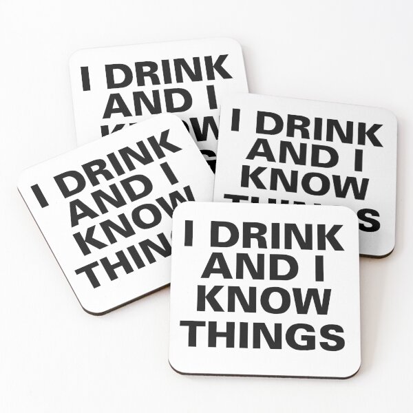 Item preview, I drink and I know things, t-shirt, gift, gifts, present, mug, cup designed and sold by Elshan Ilyasov.
