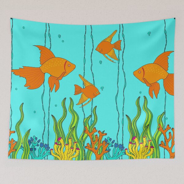 Item preview, Aquarium Fish Goldfish Bowl designed and sold by HotHibiscus.