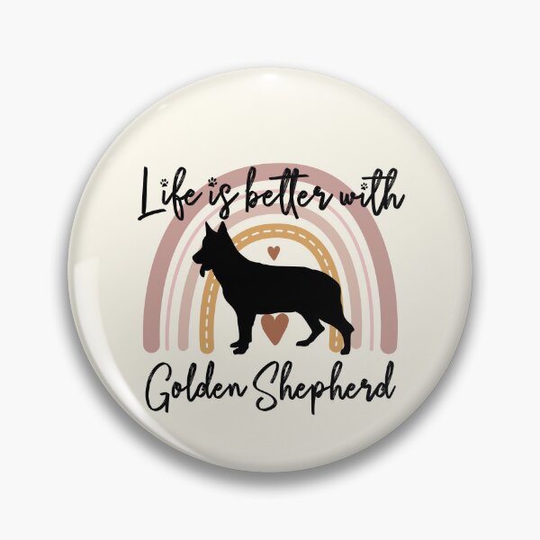 Artikelvorschau, Golden Shepherd dog Rainbow Aesthetic Boho entworfen und verkauft von rafaeltto.
