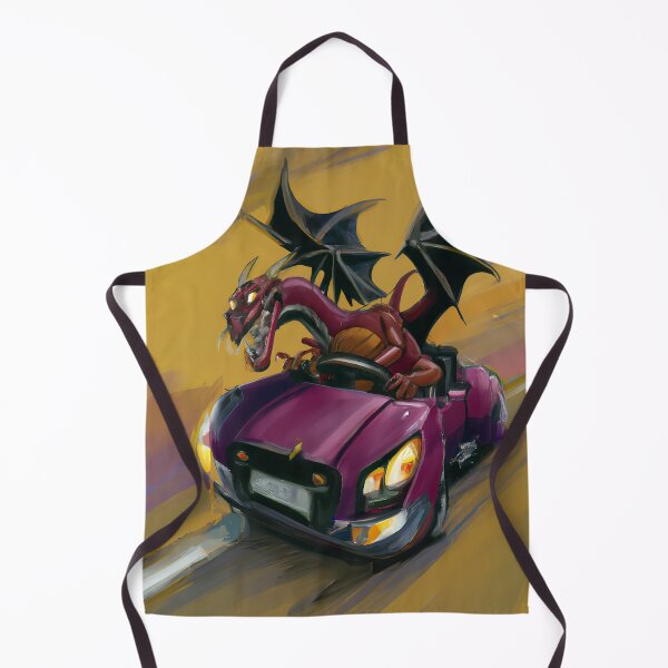 Item preview, Dragon driving a car designed and sold by Bob Murdoch.