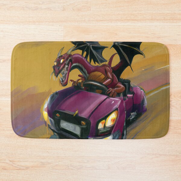Item preview, Dragon driving a car designed and sold by Bob Murdoch.