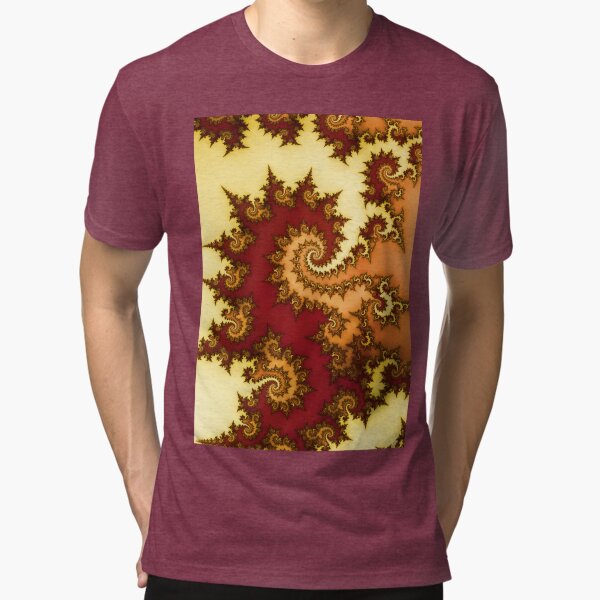 Mandelbrot Fractal Tri-blend T-Shirt
