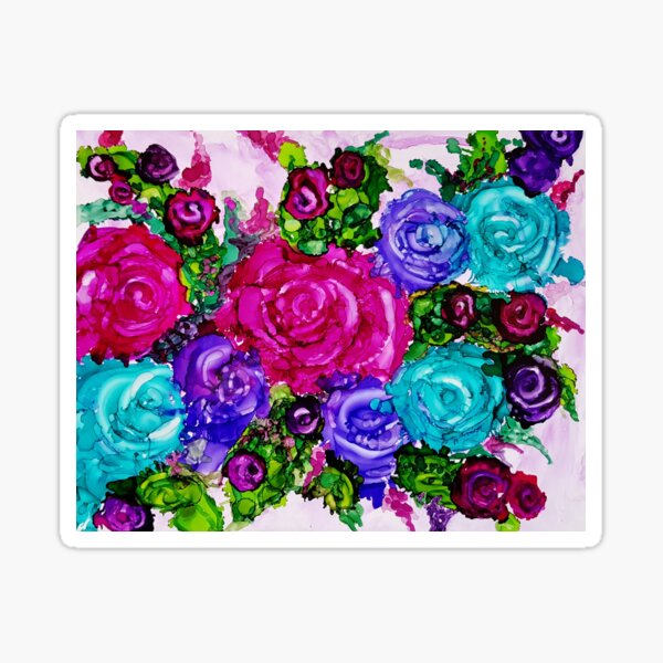 Country Rose Garden Sticker