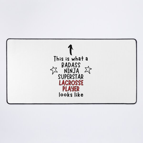 Item preview, This is what a Badass, Ninja, Superstar, Lacrosse player looks like designed and sold by TheGreenGoat.