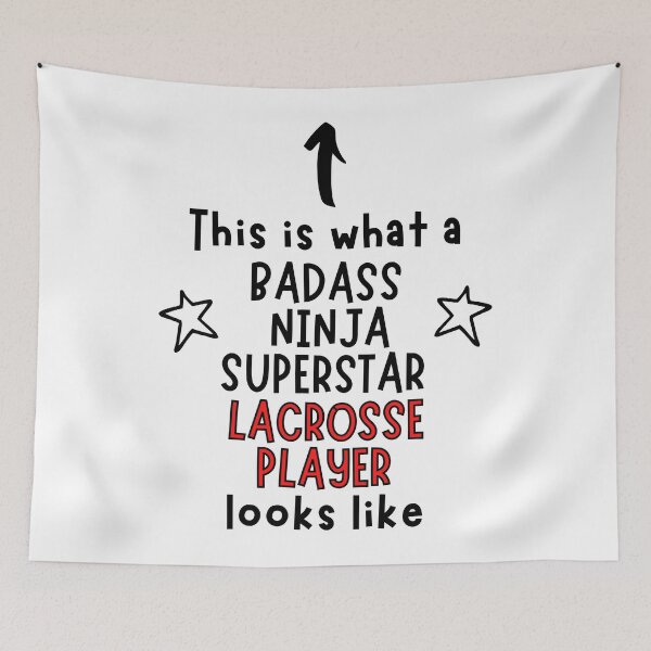 Item preview, This is what a Badass, Ninja, Superstar, Lacrosse player looks like designed and sold by TheGreenGoat.