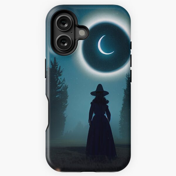 Vista previa del artículo con la obra «Bruja luna», diseñado y vendido por CasalingoCrafts.