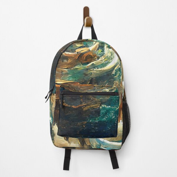 Item preview, The Coffee teal ocean wave| Ocean wave vintage designed and sold by PsychicLove.
