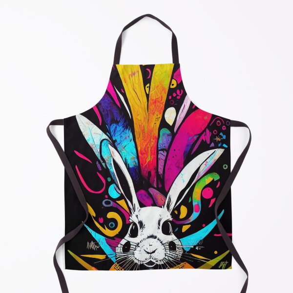 Item preview, Rabbit on background colorful designed and sold by keyd-studio.
