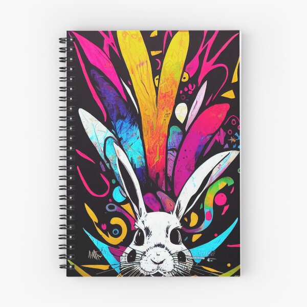Item preview, Rabbit on background colorful designed and sold by keyd-studio.