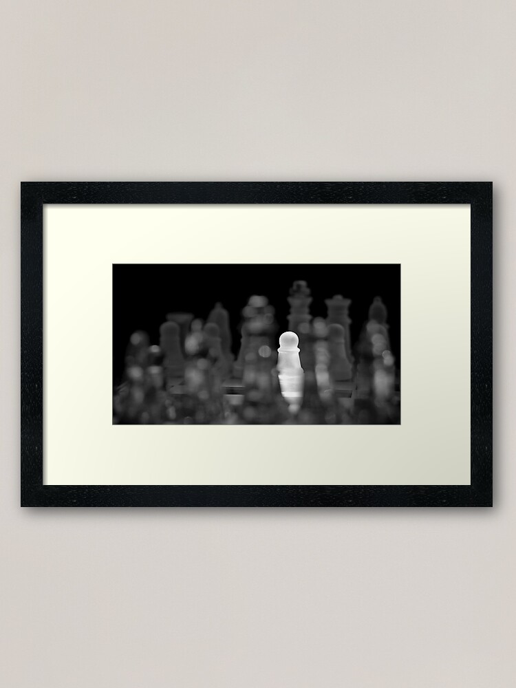 Alternate view of Chess 5: The brave one Framed Art Print