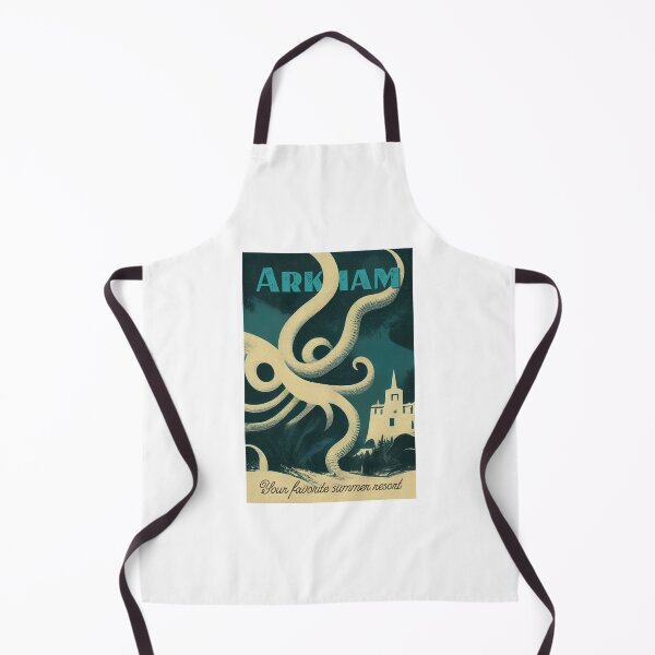Artikelvorschau, Arkham. Vintages Lovecraftian-Reise-Plakat entworfen und verkauft von Wavesbender.