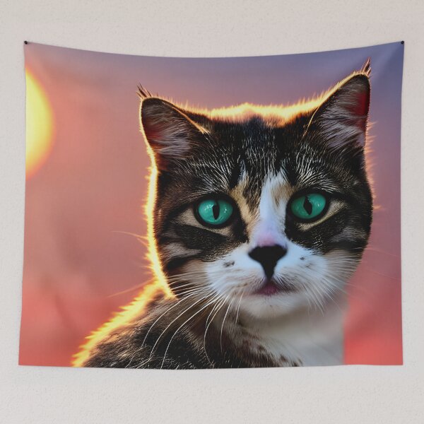 Item preview, Cat at Sunset designed and sold by Digital-Davinci.