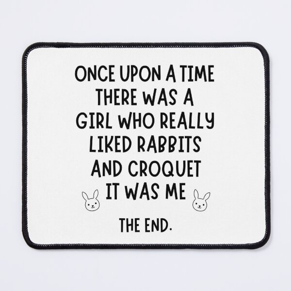 Item preview, A girl who really liked croquet and rabbits. designed and sold by TheGreenGoat.