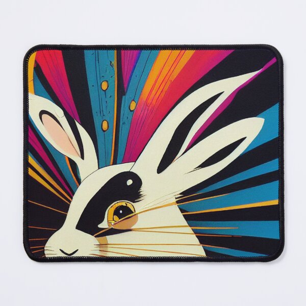 Item preview, Rabbit on colors background designed and sold by keyd-studio.