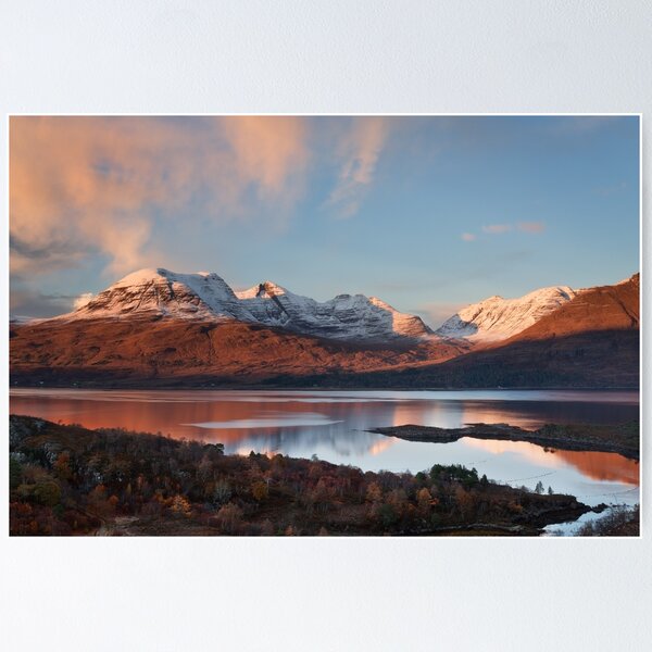 Item preview, Beinn Alligin Winter Sunset. Loch Torridon. Scotland. designed and sold by PhotosEcosse.