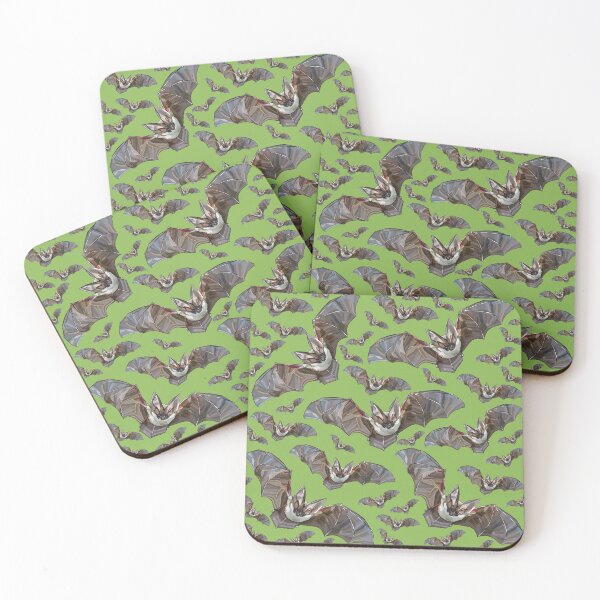 Item preview, Halloween Bats by BeeFoxTree, Long Eared Bats, Green Bats designed and sold by BeeFoxTree.