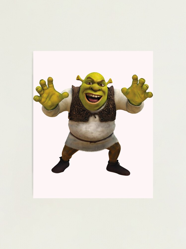 Shrek meme Photographic Print for Sale by Doflamingo99