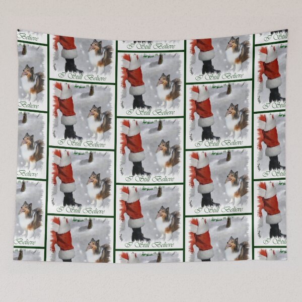 Item preview, Shetland Sheepdog Sheltie Meets Santa Christmas Gifts designed and sold by springdaleshops.