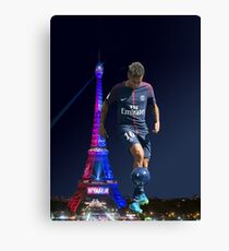 Neymar psg - ball Canvas Print