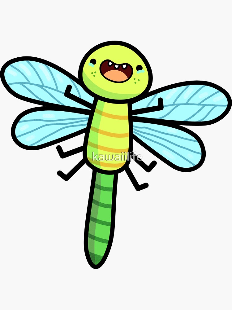 Cute and Happy Bug Stickers, Kawaii Bugs Sticker