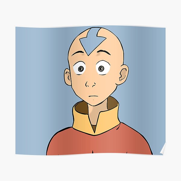 Avatar Face Posters Redbubble - roblox shocked face avatar