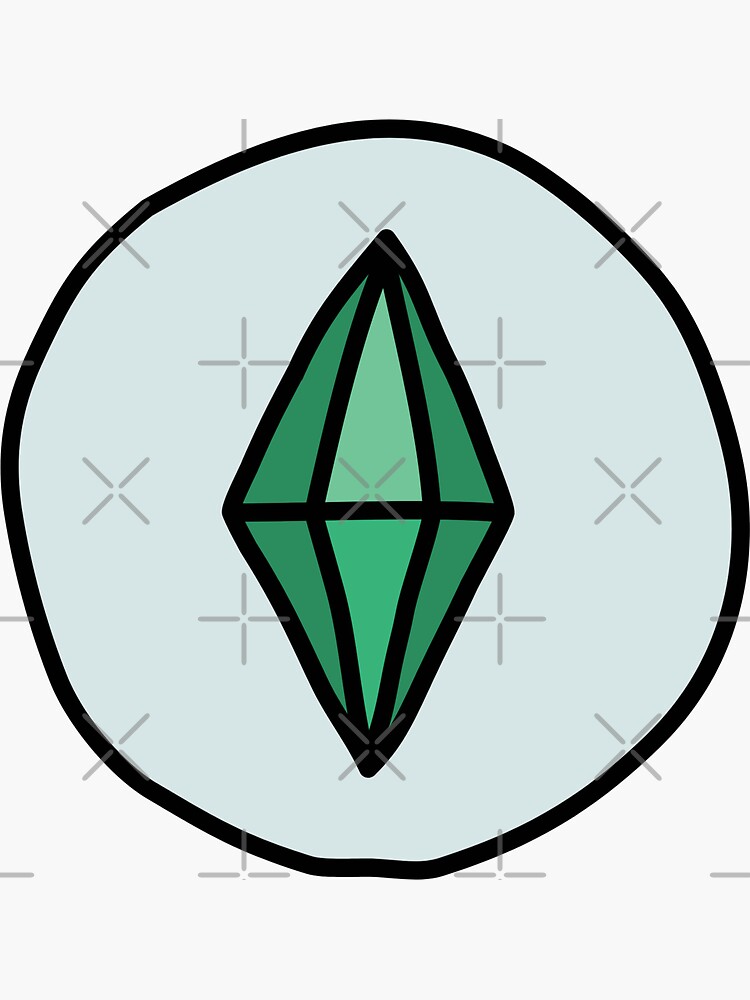 Cute Sims Plumbob Sticker For Sale By Pocket League Redbubble