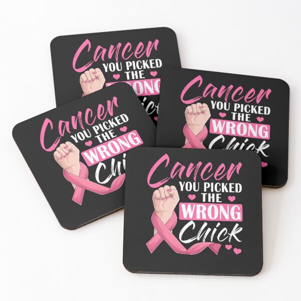 Item preview, Breast Cancer Awareness Cancer Your Picked The Wrong Chick designed and sold by vasilestuardk.