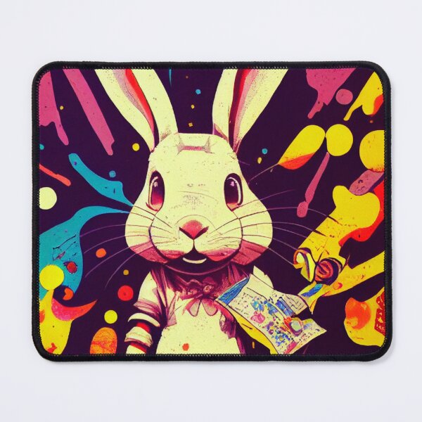 Item preview, Rabbit colorful graffiti designed and sold by keyd-studio.