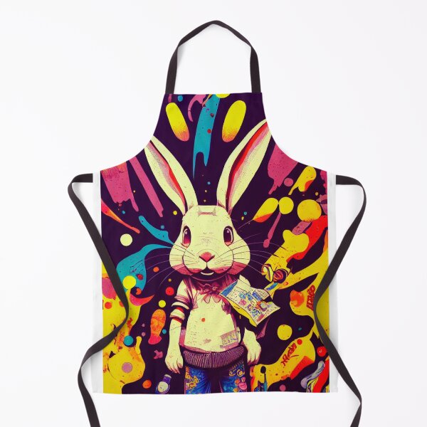 Item preview, Rabbit colorful graffiti designed and sold by keyd-studio.