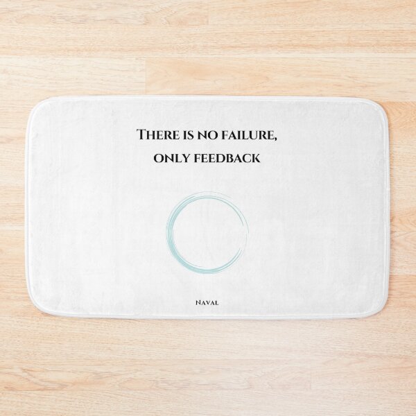 Item preview, There is no failure, only feedback. Naval designed and sold by LifeWisdom.