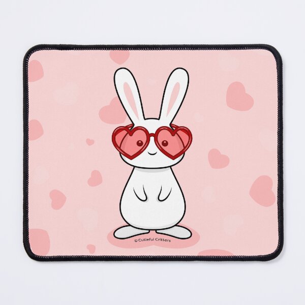 Item preview, Bunny with Love Glasses designed and sold by Cutieful Critters.