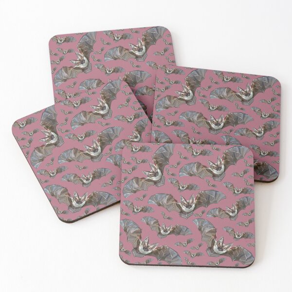 Item preview, Pink Bats by BeeFoxTree, Long Eared Bats designed and sold by BeeFoxTree.