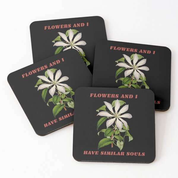 Item preview, FLOWERS AND I HAVE SIMILAR SOULS designed and sold by netdota.