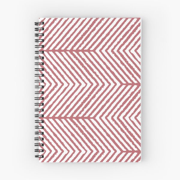 Item preview, Pink White Abstract Diagonal Chevron Stripe Pattern Pairs 2023 COTY Terra Rosa DE5096 designed and sold by ColorOfTheYears.