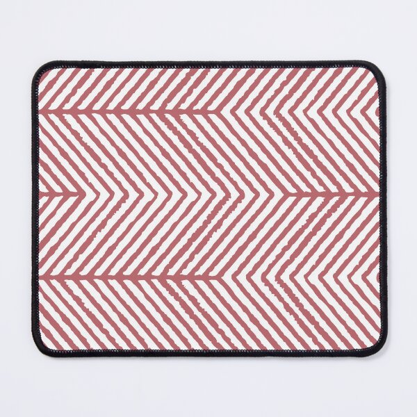 Item preview, Pink White Abstract Diagonal Chevron Stripe Pattern Pairs 2023 COTY Terra Rosa DE5096 designed and sold by ColorOfTheYears.
