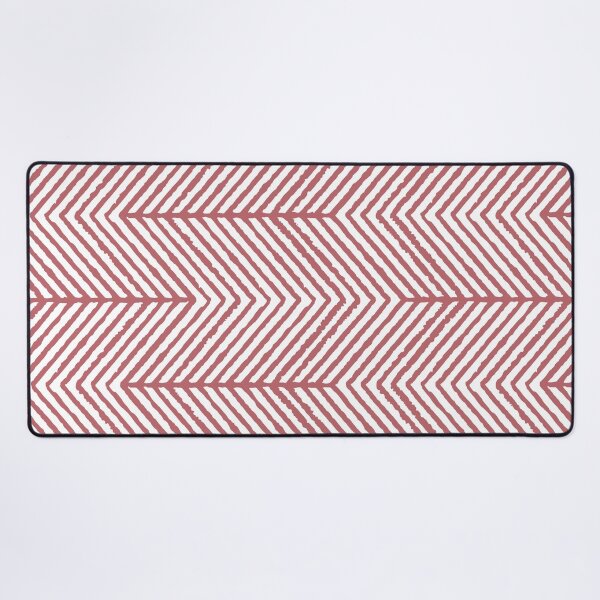 Item preview, Pink White Abstract Diagonal Chevron Stripe Pattern Pairs 2023 COTY Terra Rosa DE5096 designed and sold by ColorOfTheYears.