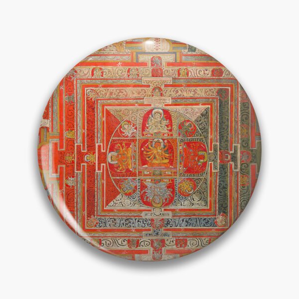 Item preview, Mandala 126 Manjuvajra Mandala 43 Deities Tibet 1400s designed and sold by GuyBlank.