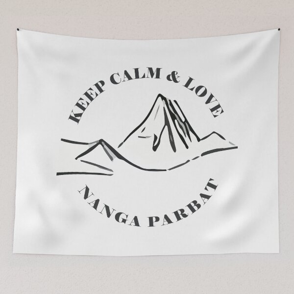 Item preview, Keep Calm and Love Nanga Parbat - Black and White  designed and sold by Unaiza Khalid.