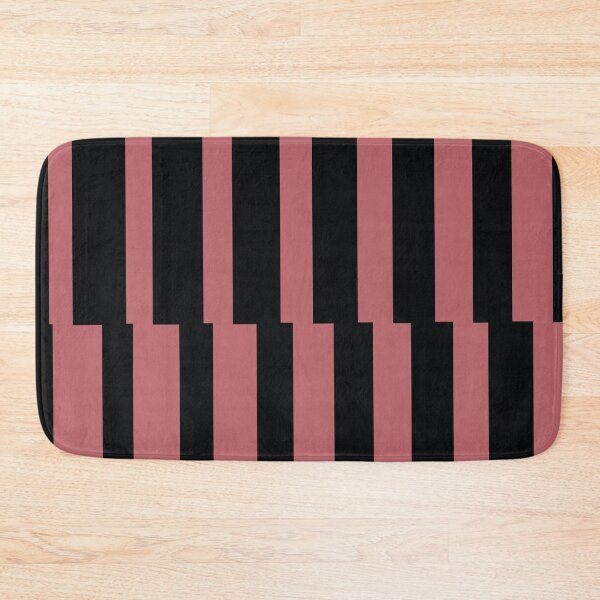 Item preview, Black Pink Abstract Stripe Vertical Pattern Pairs 2023 COTY Terra Rosa DE5096 designed and sold by ColorOfTheYears.