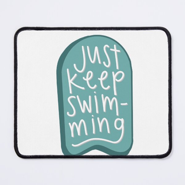 Item preview, Just keep swimming kickboard designed and sold by palmwooddesigns.