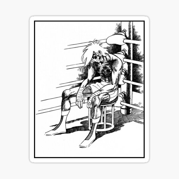 "Ashita no Joe Goodbye Joe" Sticker for Sale by MangaDoctor Redbubble