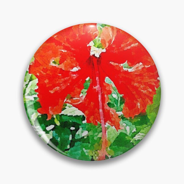 Item preview, Red Hibiscus rosa-sinensis Flower  designed and sold by Floral-Art.