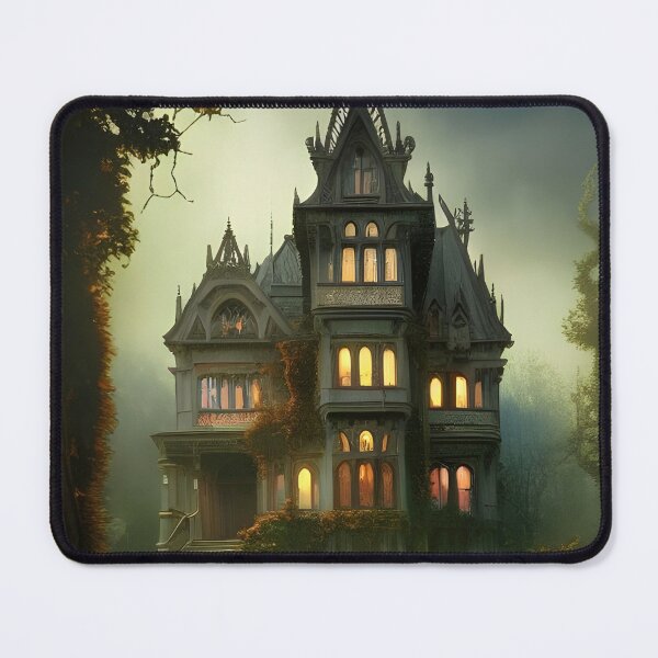 Item preview, Gothic Mansion Night View designed and sold by AlteredUrbane.
