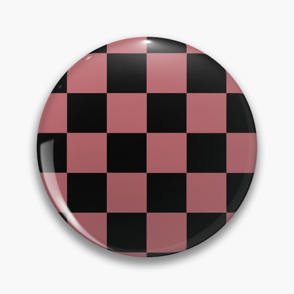 Item preview, Black Pink Checkerboard Pattern Pairs 2023 COTY Terra Rosa DE5096 designed and sold by ColorOfTheYears.
